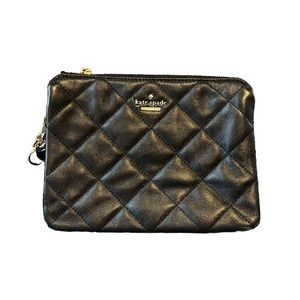 Kate Spade Emerson quilted black leather crossbody purse